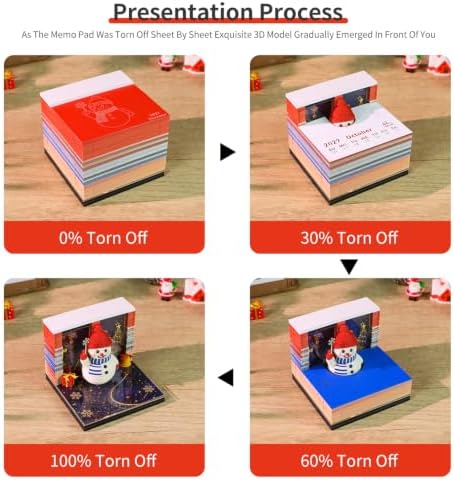 3D Memo Pad Time Piece Calendar 2026 3D Weekly Calendar Notepad - Image 6