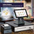 Volcora Cash Register Drawer for (POS) Point of Sale System 16", Stainless Steel Removable Coin Tray, 5 Bill/6 Coin, 12-24V, RJ11/RJ12 Key-Lock, Cash Till, Money Drawer for Businesses, Black - Image 6