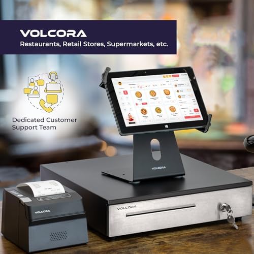 Volcora Cash Register Drawer for (POS) Point of Sale System 16", Stainless Steel Removable Coin Tray, 5 Bill/6 Coin, 12-24V, RJ11/RJ12 Key-Lock, Cash Till, Money Drawer for Businesses, Black - Image 6