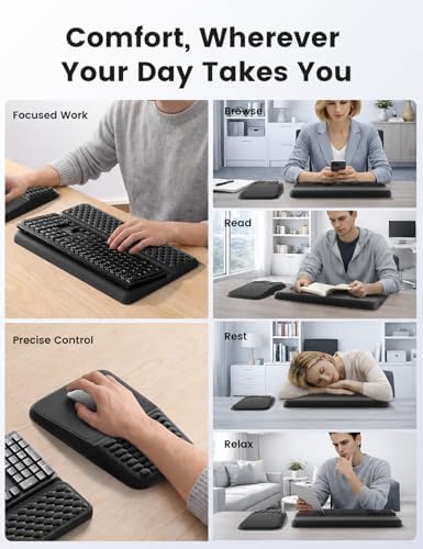 Vaydeer Keyboard Stand and Mouse Pad Set, Soft Memory Foam Wrist Rest - Image 5