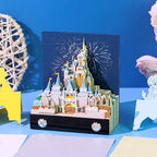 3D Memo Pad Art Sticky Notes, Fantasy Castle 3D Notepad with Light Paper Sculpture Art Multicolor Paper Note with Silhouette DIY Desk Decoration - Image 4