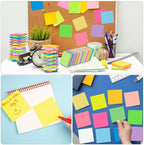 120 Pack Sticky Notes Bulk 3x3 Inch 12 Colors Self Stick Memo Pads - Image 4