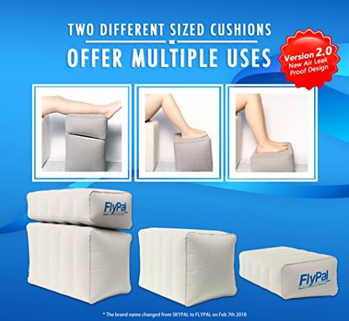 Flypal Inflatable Foot Rest, Adjustable Travel Leg Rest, Kids Airplane Bed - Image 2