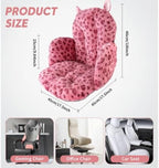 DOBUONO Comfy Office Chair Cushion: 17.5" L x 17.5" W x 18" H Cute Seat Cushion Kawaii Cushion for Gaming Chair with Backrest Non-Slip Floor Seating for Adults and Pets Pink Stuff for Room Decor - Image 2