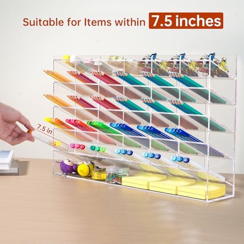 BEYGORM Acrylic Vertical Marker Organizer for 375 Markers, Desk Orgaizer - Image 4