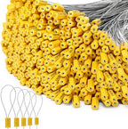Nuogo 200 Pcs Yellow Steel Security Cable Seals by Nuogo
