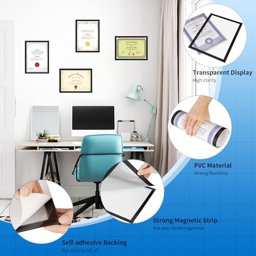 20 Pieces Sign Holder 8 x 11.5 inches with Magnetic Border - Image 6