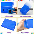 Sintuff 24 Pcs Classroom Paper Tray, Stackable Letter Size Bin, Multicolor - Image 2
