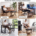 Foot Rest Under Desk at Work, Solid Wood Double Step Footstool - Image 6