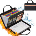 Fireproof Accordion File Binder Organizer,1" D Rings for 225 Sheets by ZOOPIP