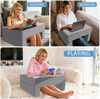 Machine Washable Lap Desk Pillow with Removable Cover Adjustable Angle Gaming & Reading Pillow for Teens Adults Multipurpose Laptop Bed Tray with Arms for Working, Napping Crafts (2) - Image 4