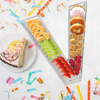 13.8" Extra Large Acrylic Letter Charcuterie Board Box, Reusable Fillable Letter Cake Candy Dish Display Serving Tray for Birthday Anniversary Party Decoration (V) - Image 4