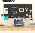 157 PCS Extra Thick Pegboard Hook Set, Metal Pegboard Accessory Organizer with Storage Bins and Peg Locks, Fits 1/4 Inch Pegboard Only, Ideal for Tools, Garage and Workshop Storage(Silver) - Image 5