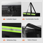 Large Fireproof Document Bag for Home Safe Storage, 24 x 12 x 12in, Black - Image 5