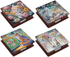 4pcs Beautiful Cat Diamond Art Painting Note Box for Adults, Wooden DIY Sticky Notes Holder Kit with 640 Blank Notepads, Multi-Purpose Desk Organizer for Home Office, Study Thoughtful Gift by Unknown