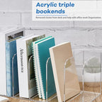 Suzile Clear Acrylic Magazine File Holder, Classic, 14.2 x 7.2 x 6.5 Inch - Image 4