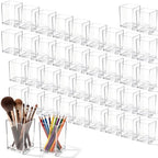 40 Pcs Acrylic Pen Makeup Brush Holder Bulk, Desk Organizer for Office Home by Psukhai