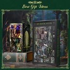MiniCity Down the Rabbit Hole DIY Book Nook Kit, Bookshelf Insert with LED - Image 6
