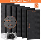 INCLY 226PCS Black Metal Pegboard Wall Organizer 48x36 Inch - Image 3