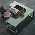Chihein L-Shaped Desk Pad for Home Office Black (57.1”+ 57.1”) x 19.7” - Image 5