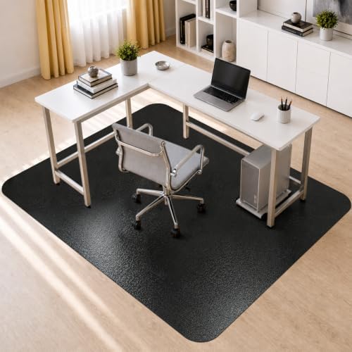 Kuyal Chair mat for Hardwood Floor, 51 x 63 inches Rectangle Floor Mats by Kuyal