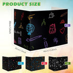 24 Pcs Privacy Folders for Students Testing, Vibrant, Black - Image 2