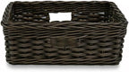 The Basket Lady Rectangular Low Wicker Storage Basket, M, Walnut Brown - Image 2