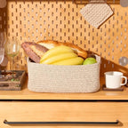 MiniArk Small Storage Baskets for Organizing | Closet Organizer Bins | Shelf Toy Basket | Woven Rope Baskets | Cube Decorative Box | Shallow Basket | 13x8.5x5.1” | 4 Packs Mixed Brown - Image 5