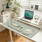 Mousepad Set，Keyboard Mat+Wrist Support Mouse Pad+Wrist Rest Pad+Coaster - Image 6