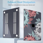 Mektron Case for 2026 MacBook Neo 13-inch A18 Pro chip A3404 Laptop Cover with 13-inch (Diagonal) Liquid Retina Display+ Keyboard Cover+ Screen Protector, Blooming Chrysanthemums - Image 3