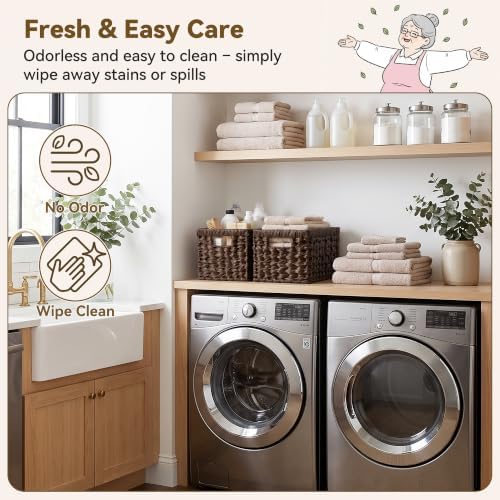GRANNY SAYS Wicker Storage Baskets for Shelves, Brown Wicker Baskets, 2Pack - Image 3