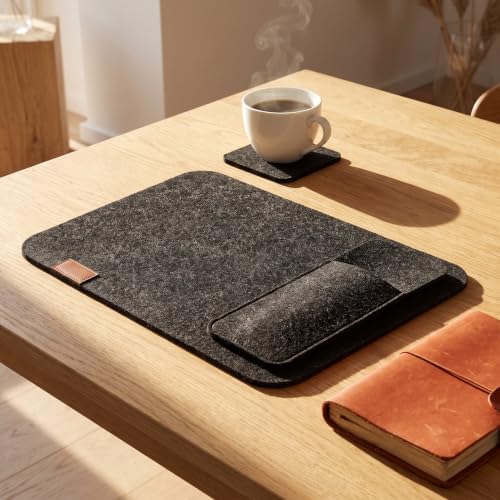 8 Sets Felt Dining Table Pads Set with Coasters and Cutlery Bags - Image 7