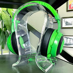 Indies Ltd. 8mm Thick Clear Acrylic Headphone Stand Omega Design Headphone Stand Gaming Headset Holder Desk Display Hanger Beautiful Storage Acrylic Glass Ear Headphones Interior Flattering (Single Piece) - Image 7
