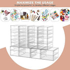 caktraie 22-Drawer Acrylic Storage & Makeup Organizer for Desk - Image 5