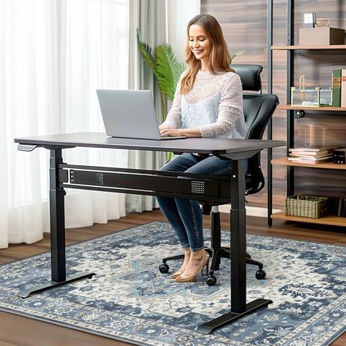 48"x72" Office Chair Mat for Hardwood Floor, Non-Slip Washable Navy - Image 2