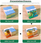 3D Time Piece Calendar, 2027 Desk Calendar With LED Light, 3d Tree Memo Pad Creative Desk Calendar, Christmas Gift for Colleague Friend, Desktop Decoration (Four Seasons) - Image 5