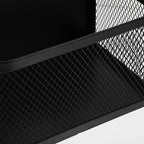 SECFOU Clamp-On Desk Organizer Tray Compact Black under Desk Storage Shelf Wire Cable Organizer for Office Classroom Workspace - Image 3