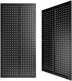 Metal Peg board Panels, Black Pegboard Organizer, 16 * 33 * 2 Pcs by Amoowis