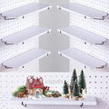 Pegboard Shelf Set - 6 Heavy Duty Peg Board Shelves & Steel Brackets, Organizer for Storage, Garage, Workbench, Craft, Office by YUSFKJ