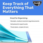 Find It File Folder Notepad, 72-Ct 3rd-Cut Tab Organizer Folders, Blue - Image 5
