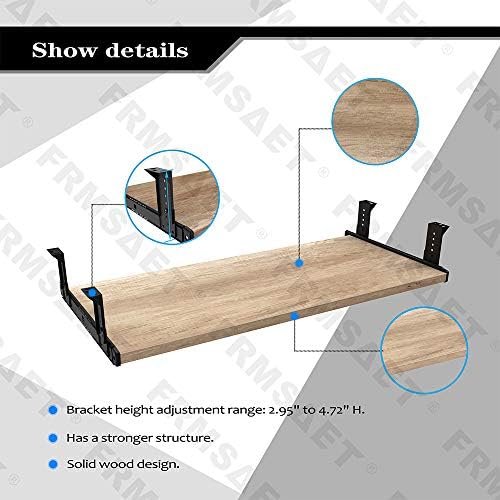 FRMSAET Office Product 20/24/30 inch Keyboard Drawer Tray(30 in, Burlywood) - Image 2