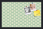 PinPix 22x14 inch Cork Bulletin Board. This Decorative Framed Pin Board Comes with Diamond Pattern in Green Design and Satin Black. Ideal for Home, Office Decor or School (PinPix-586) by PinPixBulletinBoards