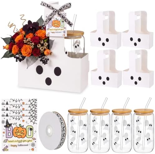 4 Set Halloween Teacher Cup Holders Appreciation Gifts Sets by Singhoow