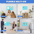 Double-Sided White Board Dry Erase Magnetic Whiteboard Wall 36x24 Blue - Image 4