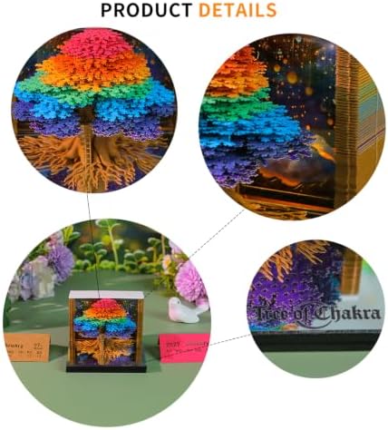 2027 3D Paper Carving Desk Calendar With LED Light (Tree of Life) - Image 5