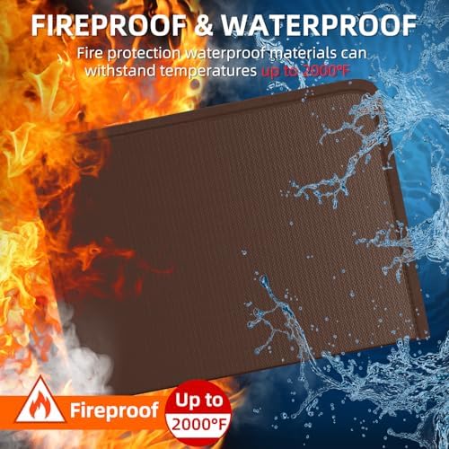 Fireproof Accordion File Organizer, Expanding File Folder with 13 Pockets - Image 2