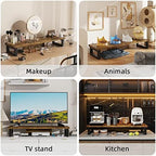 WESTREE Dual Monitor Stand Riser, Wood and Steel Monitor Stand Riser, Computer Monitor Stand for 2 Monitors, Multi-Purpose Desktop Storage Stand for Computer,Laptop,Printer,TV - Image 6