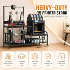 3D Printer Stand with Filament Storage Rack, Power Outlet, Spool Holder - Image 4
