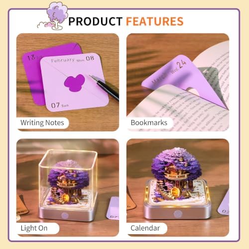 3D Calendar 2027,Time Piece Calendar 2027,3D Memo Pad Magic Tree House Tear Away calendar,3D Art Notepad,Christmas,New Year Gift (Magic Tree House) - Image 5