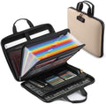 facka Fireproof Document Organizer Box with Lock, 13 Pocket Safe File Bag by Facka